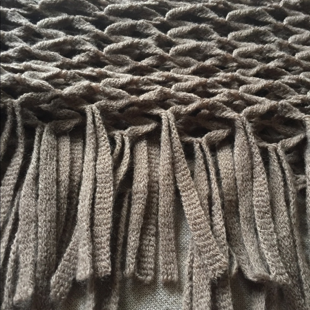 Light Brown Textured Infinity Scarf - Picture 2 of 5